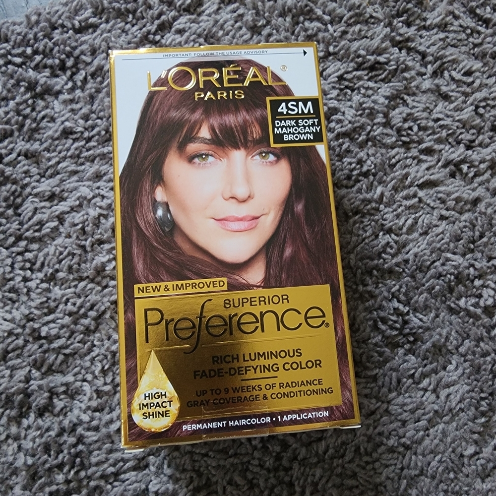 Loreal Paris Superior Preference Fade Defying Permanent Hair Color 4SM Mahogany